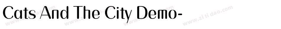 Cats And The City Demo字体转换